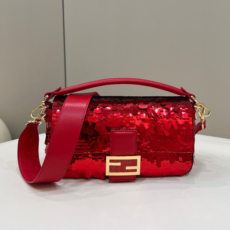 Fendi Clutches Shoulder Bag 8BR600 bead red